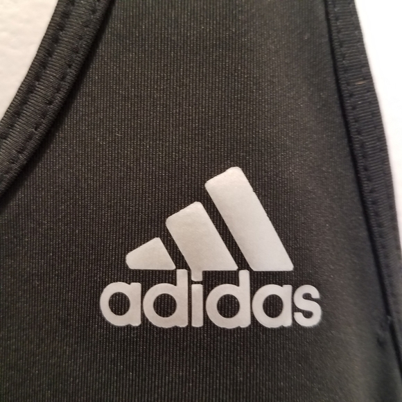 Adidas Sports Bra Girls Size Small 8 10 Black techfit Youth - Picture 6 of 6